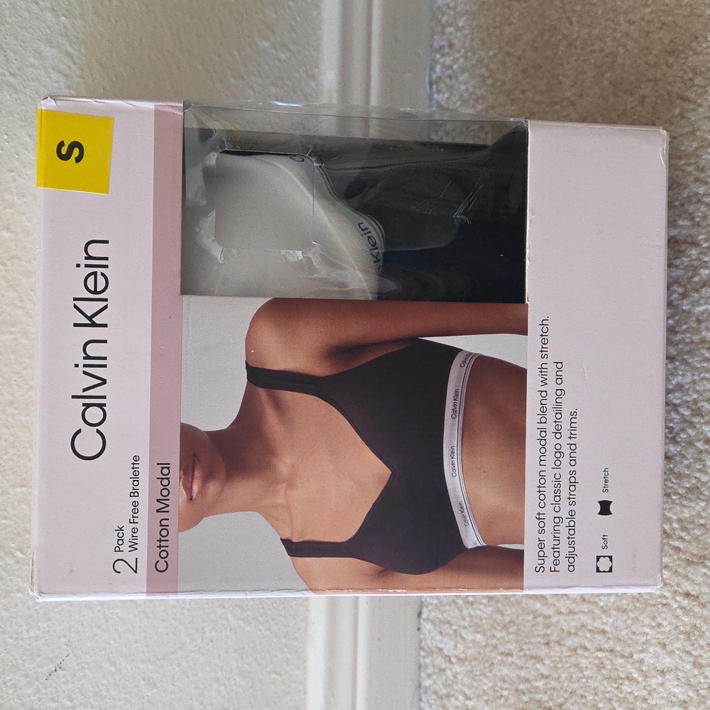 Calvin Klein Women's  Wirefree Bra 2 Pack